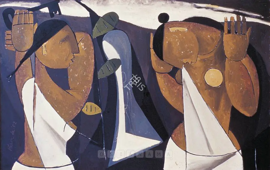 De, Biren (Artist). Widows. Oil on canvas, 1957 | Painting  | 00877547