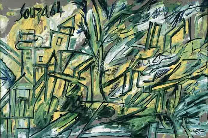 Souza, F.N. (Artist). Untitled, 1964 | Painting