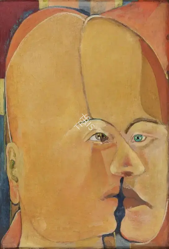 Bakre, S.K. (Artist). Two Prophets in One, 1998 | Painting