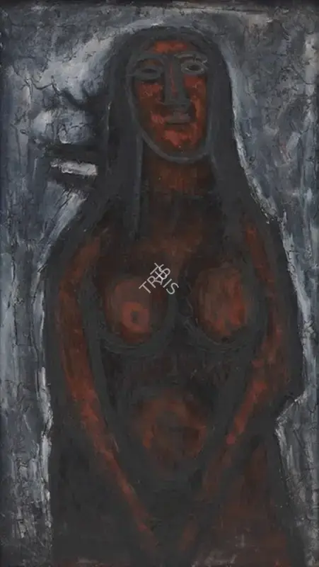 Souza, F.N. (Artist). Nude, c.1950s | Painting