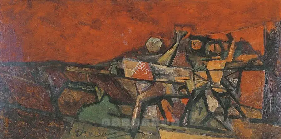 Kulkarni, K.S. (Artist). Farmers At Work, early 1960s | Painting