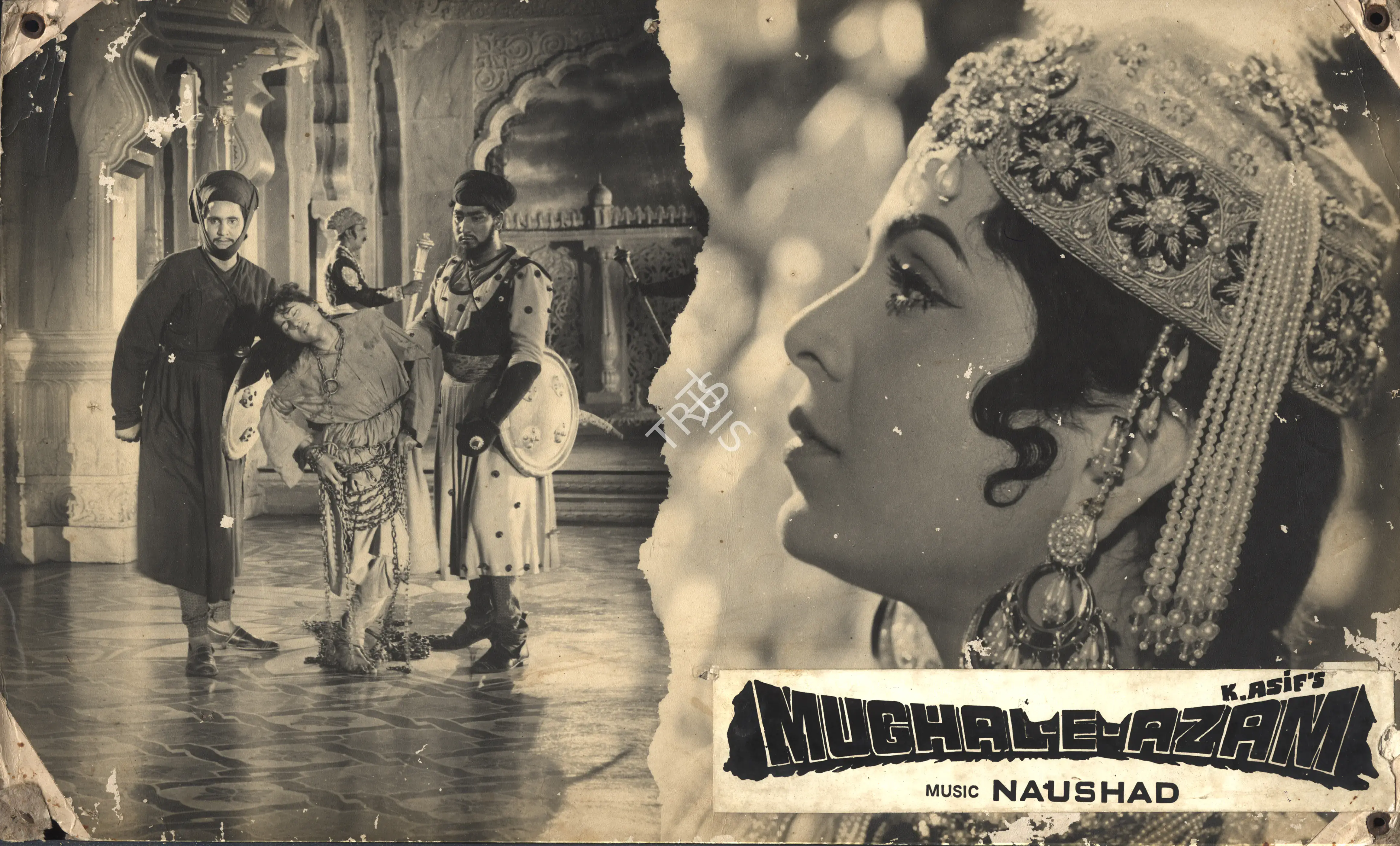 Mathur, R.D. (Cinematographer), Mughal E Azam, 1960 | Photographic Still Mounted on Lobby Card | CinemaEducation | 00765354