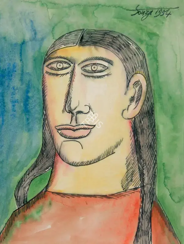 Souza, F.N. (Artist). Untitled, 1954 | Painting