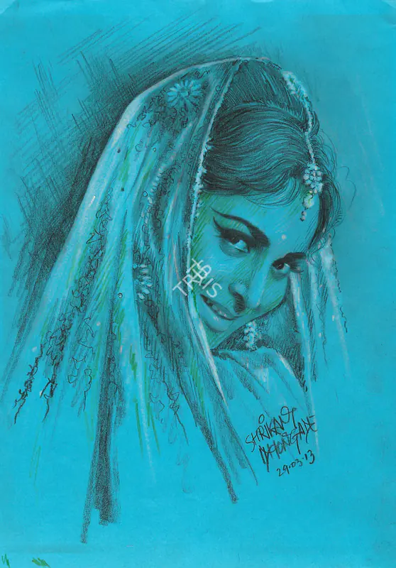 Dhongade, Shrikant (Artist). Untitled. Graphite and pastel on paper, 13 March 2013 | Drawing | CinemaEducation | 00760028