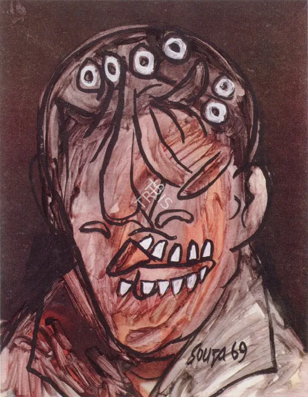 Souza, F.N. (Artist). Portrait of a Senator, 1969 | Painting