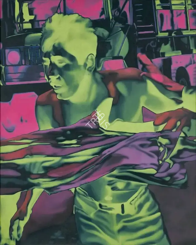 Santhosh, T.V. (Artist). Enemy's Enemy. Oil on canvas, 2005 | Painting | FineArts | 00358095