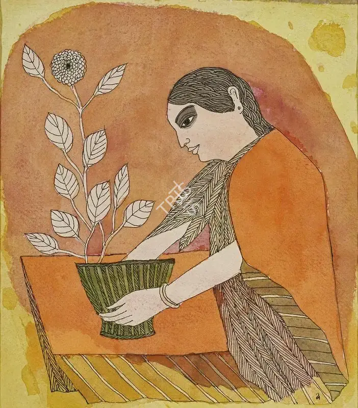 Narayan, Badri (Artist). The Flower Vase In Spring, 2005 | Painting