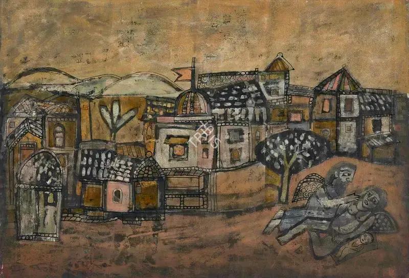 Narayan, Badri (Artist). Untitled, n.d. | Painting
