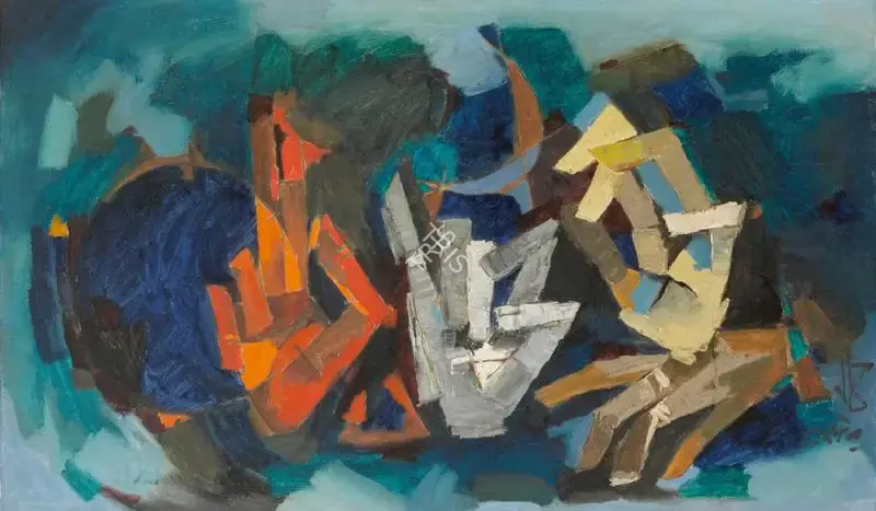 Husain, M.F. (Artist). Untitled (Mudra), c.1970 | Painting