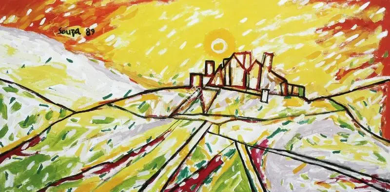 Souza, F.N. (Artist). Untitled. Acrylic on canvas, 1989 | Painting  | 00881600