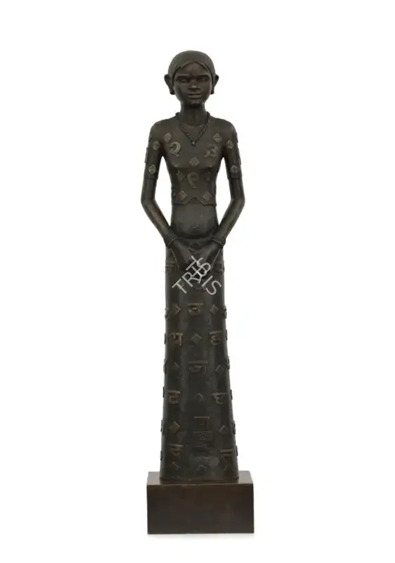 Ramachandran, A. (Artist). Girl with Alphabets and Numbers, 2012 | Sculpture
