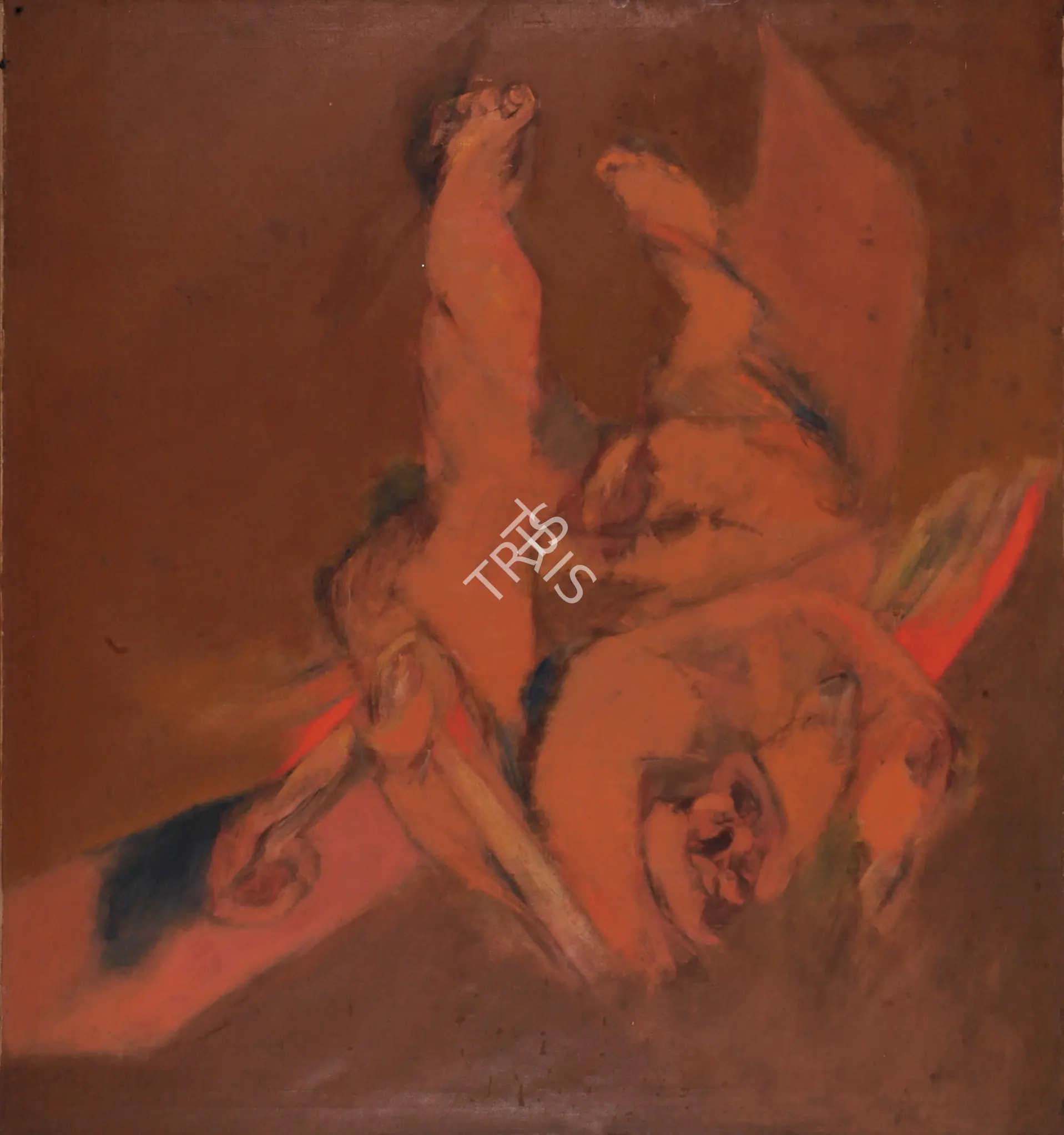 Mehta, Tyeb (Artist). Falling Figure, 1968 | Painting
