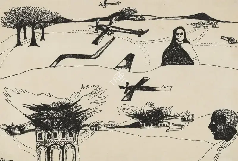 Khakhar, Bhupen (Artist). Untitled, n.d. | Drawing