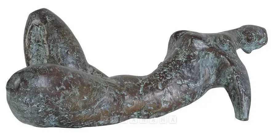Dasgupta, Prodosh (Artist). Fallen Figure. Bronze, 1970 | Sculpture | FineArts | 00597887