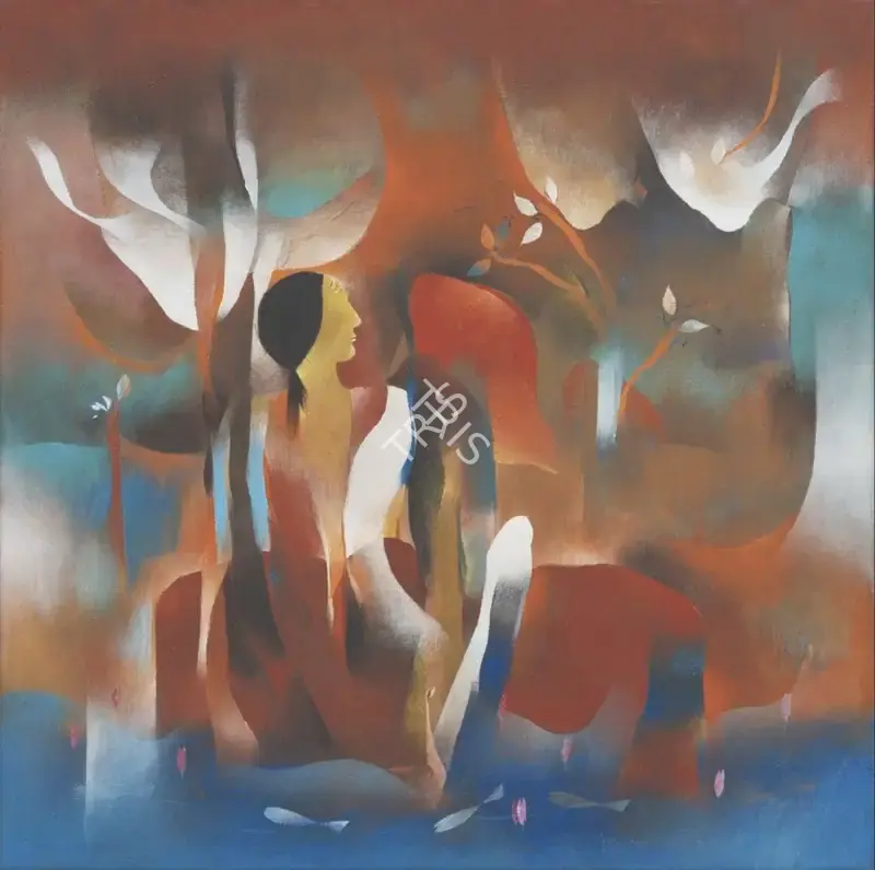 Choudhary, Bhawana (Artist). Untitled. Acrylic on canvas, n.d. | Painting | FineArts | 00603262