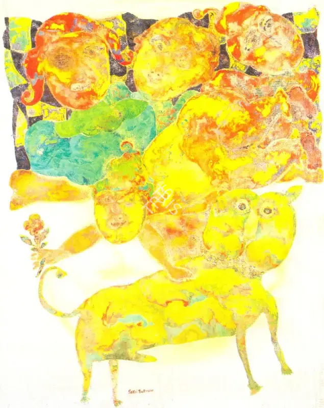 Burman, Sakti (Artist). Circus. Oil on canvas, 1966-1967 | Painting | FineArts | 00372563