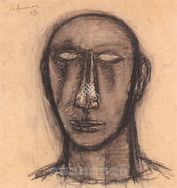 Padamsee, Akbar (Artist). Untitled. Charcoal on paper, 1953 | Drawing | FineArts | 00600315