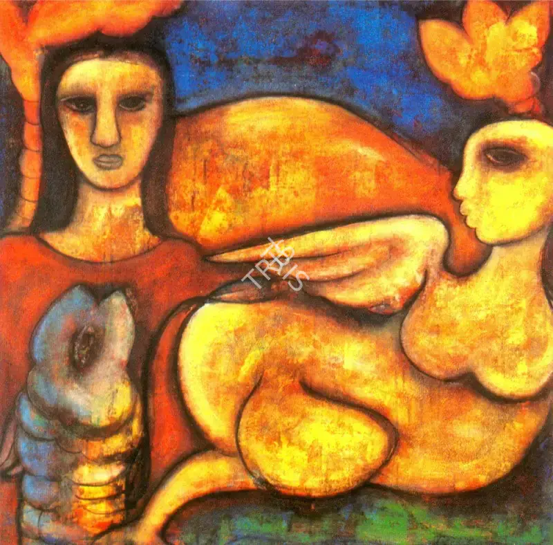 Dhumal, Rini (Artist). Untitled. Oil on canvas, n.d. | Painting | FineArts | 00374019