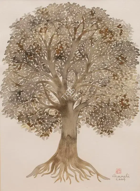 Ramachandran, Chameli (Artist). Untitled. Chinese ink and watercolour on paper, 2004 | Painting | FineArts | 00547997