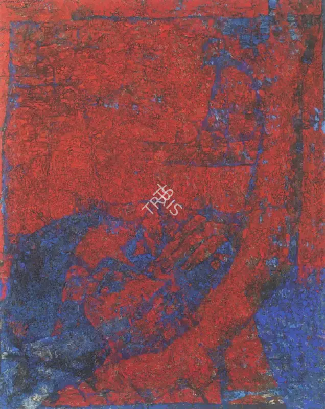 Naqsh, Jamil (Artist). Woman With Pigeons. Oil on canvas, n.d. | Painting | FineArts | 00576186