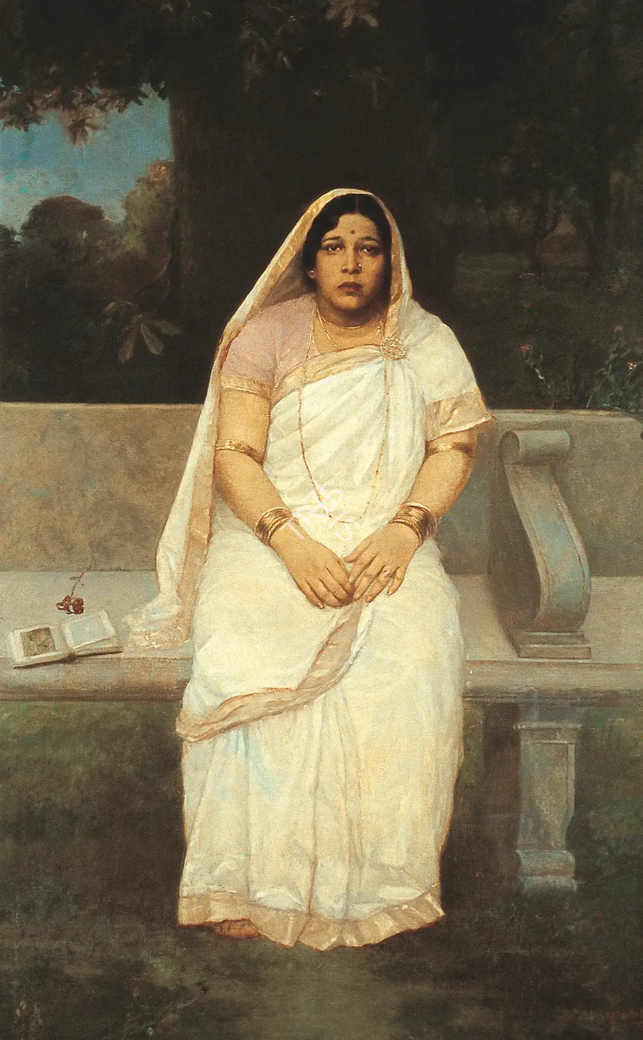 Mazumdar, Hemendranath (Artist). Portrait Of A Lady, 1938 | Painting
