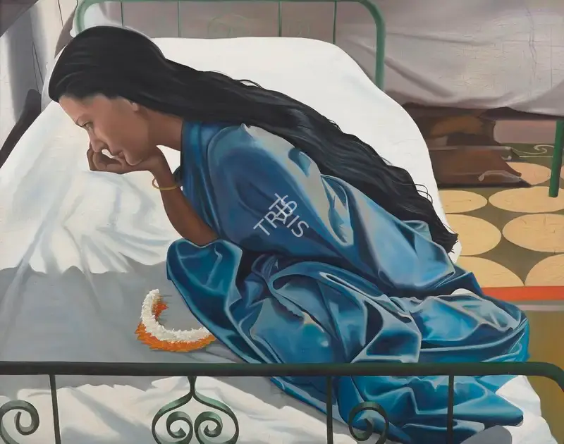 Natesan, Shibu (Artist). The Dancer (After Verner Bischof), 2000 | Painting