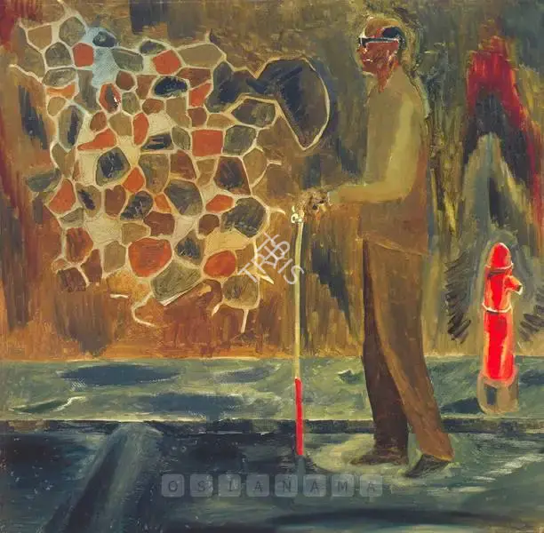 Dodiya, Atul (Artist). Walking Man, 1985 | Painting
