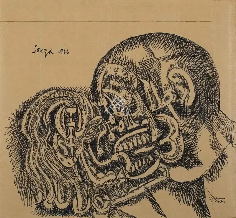 Souza, F.N. (Artist). Untitled, 1966 | Drawing