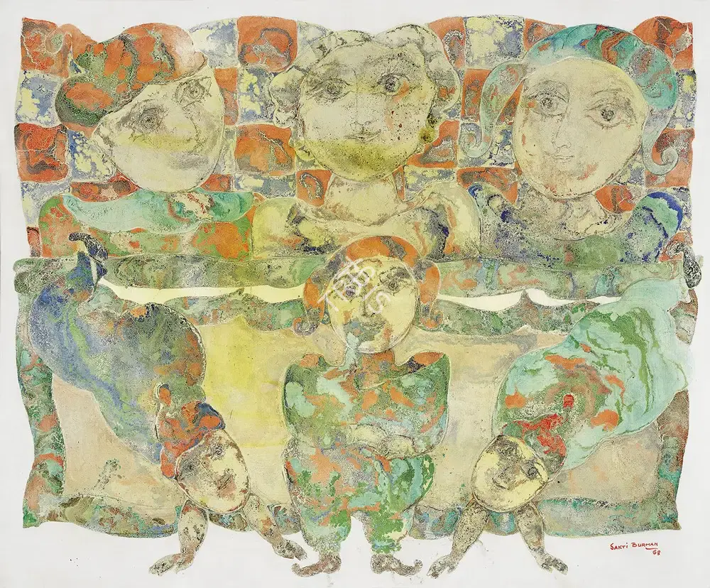 Burman, Sakti (Artist). Untitled, 1968 | Painting