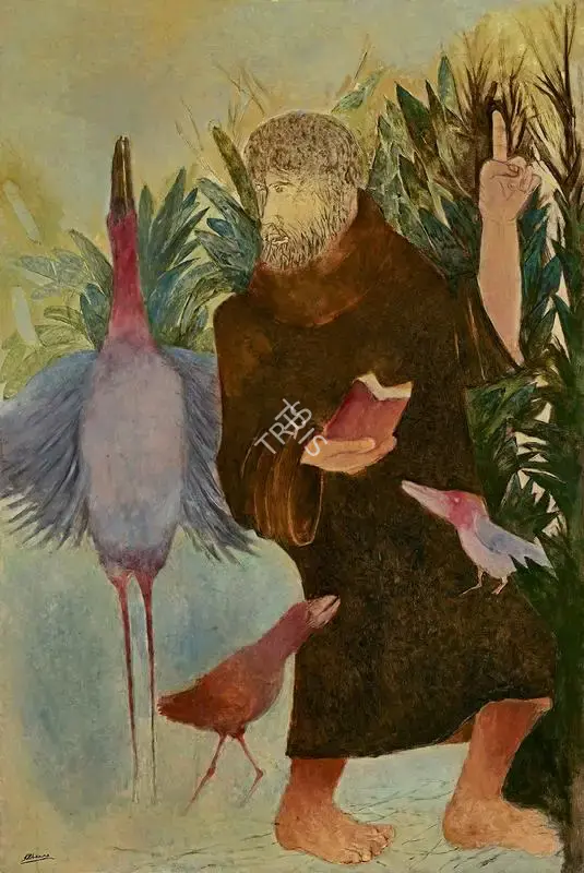 Khanna, Krishen (Artist). Saint Francis, n.d. | Painting
