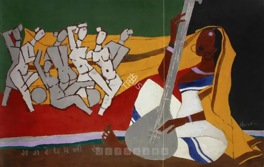Husain, M.F. (Artist). Untitled. Oil on canvas, c.1930s | Painting  | 00880448