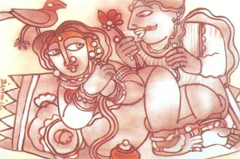 Bandopadhyay, Ramananda (Artist). Untitled, 1998 | Painting