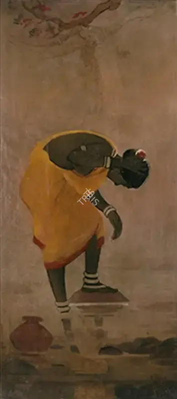 Roy, Jamini (Artist). Santhal Woman, n.d. | Painting
