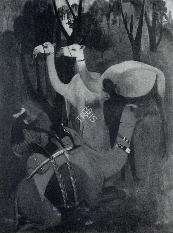 Sher-Gil, Amrita (Artist). Camels. n.d. | Marg, September 1985 | Painting | FineArts | 00675083