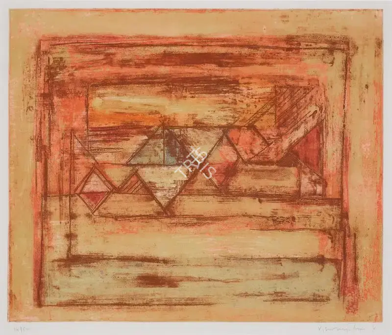 Viswanadhan, V. (Artist). Untitled (Orange), n.d. | Graphic Art