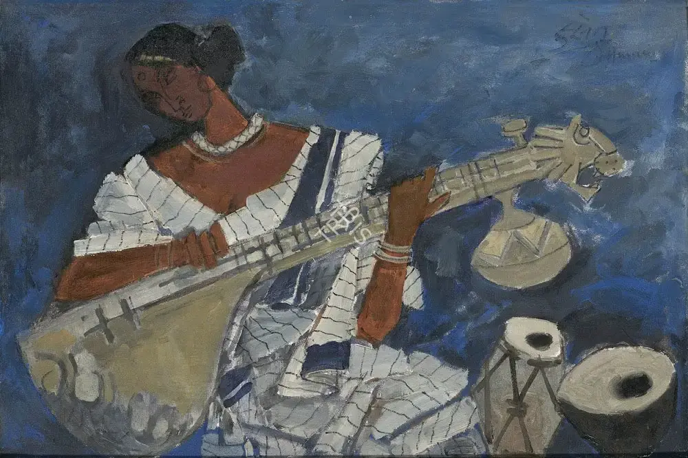 Husain, M.F. (Artist). Untitled (Ragmala), c.1990 | Painting