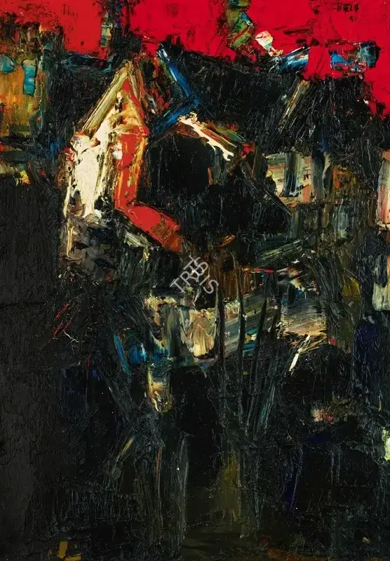 Raza, S.H. (Artist). Untitled, 1958 | Painting