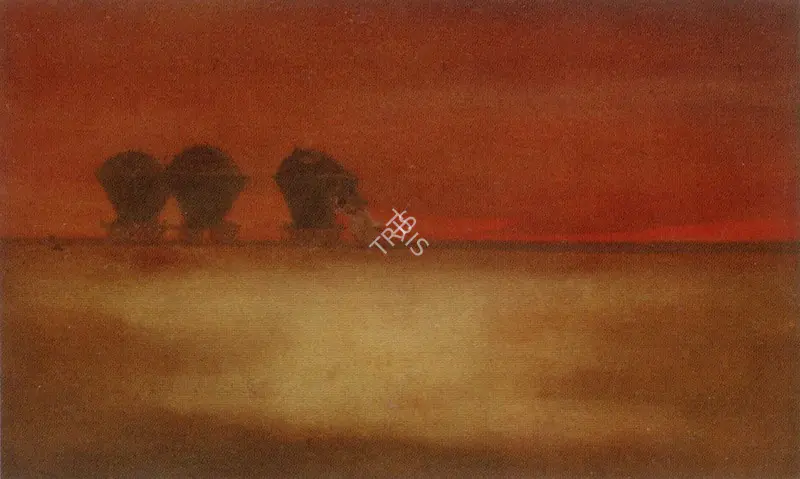 Follower of Abanindranath Tagore (Artist). Labourers Pushing Coal Wagons, n.d. | Painting