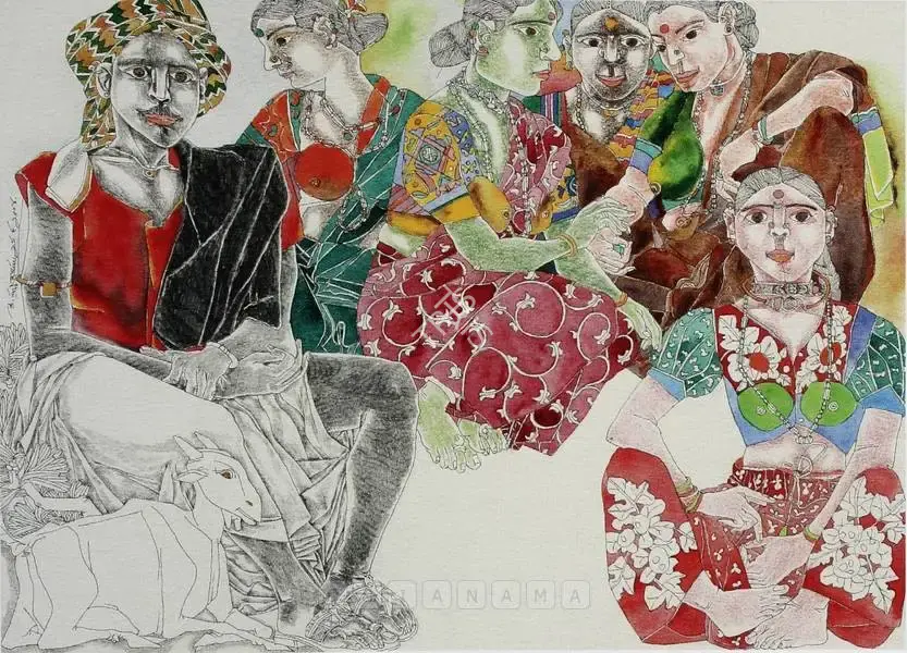 Goud, K. Laxma (Artist). Untitled, 2004 | Painting