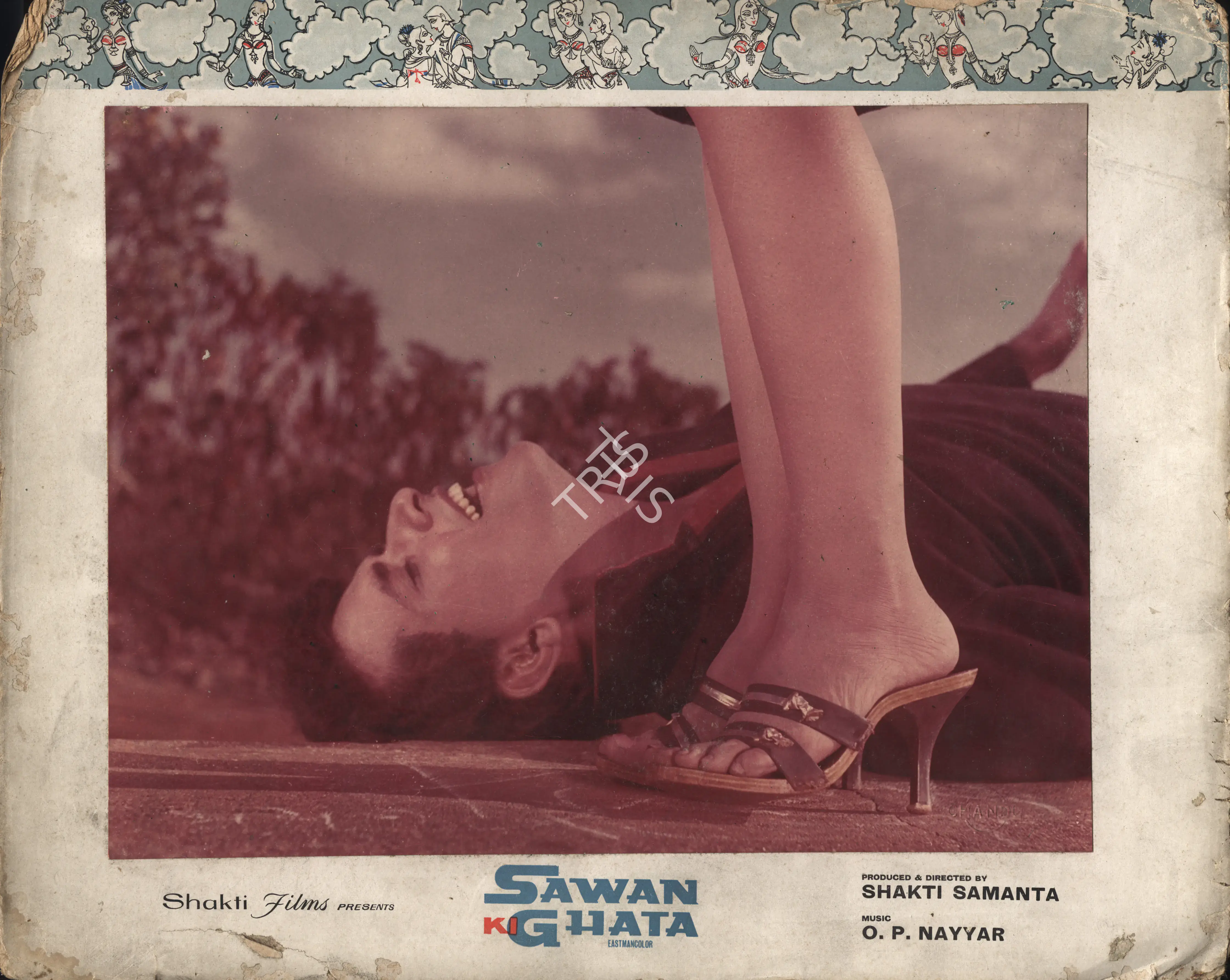Krishna, V.Gopi (Cinematographer), Sawan Ki Ghata, 1966 | Photographic Still Mounted on Lobby Card | CinemaEducation | 00765587