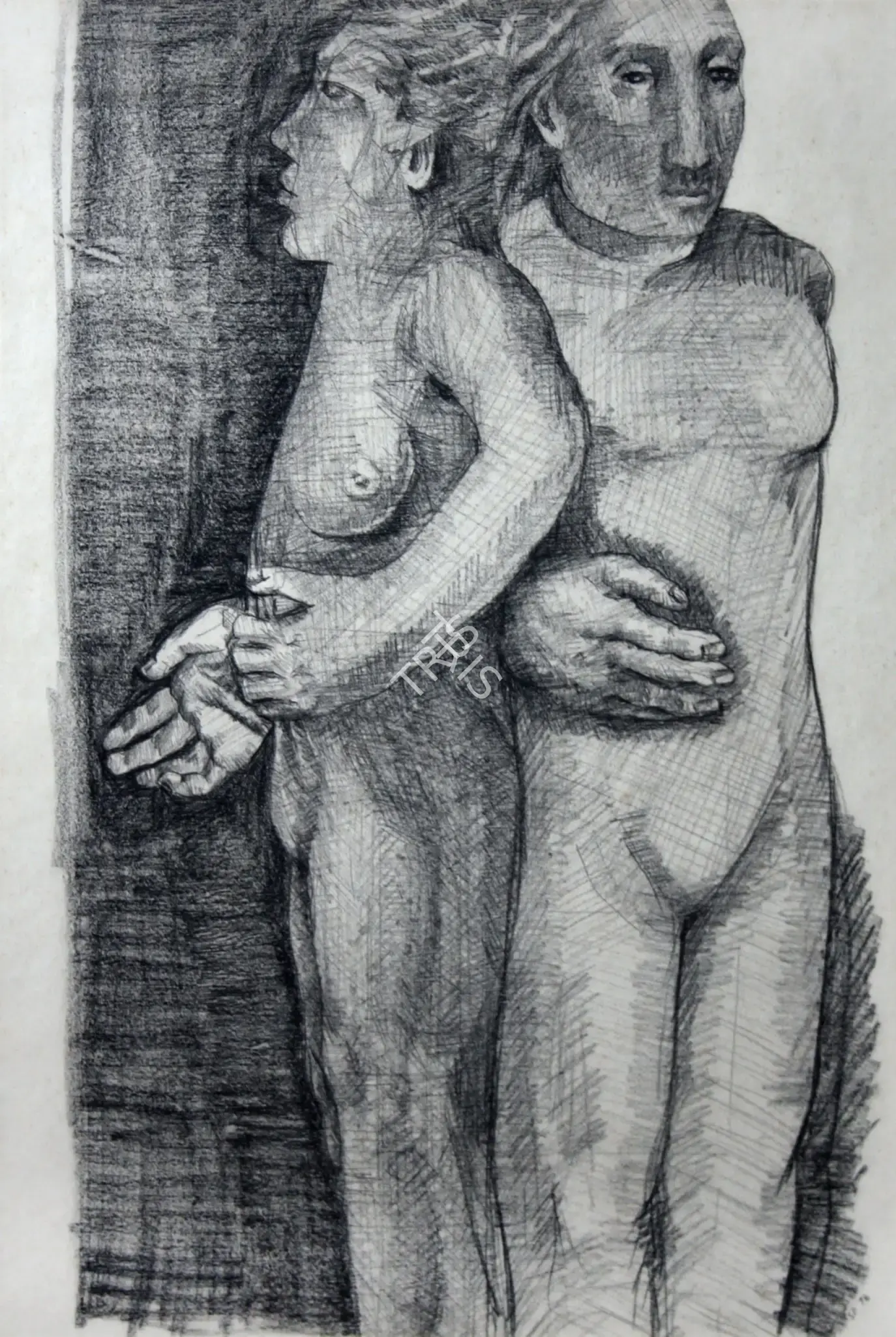 Patwardhan, Sudhir (Artist). Untitled. Charcoal on paper, 1976 | Drawing | FineArts | 00899335