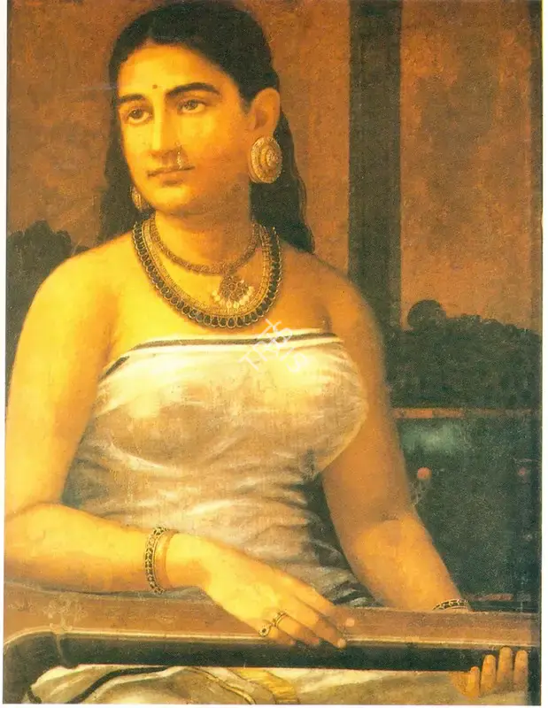 Varma, Raja Ravi (Artist). Portrait of a Lady. Oil on canvas, n.d. | Painting  | 00878246