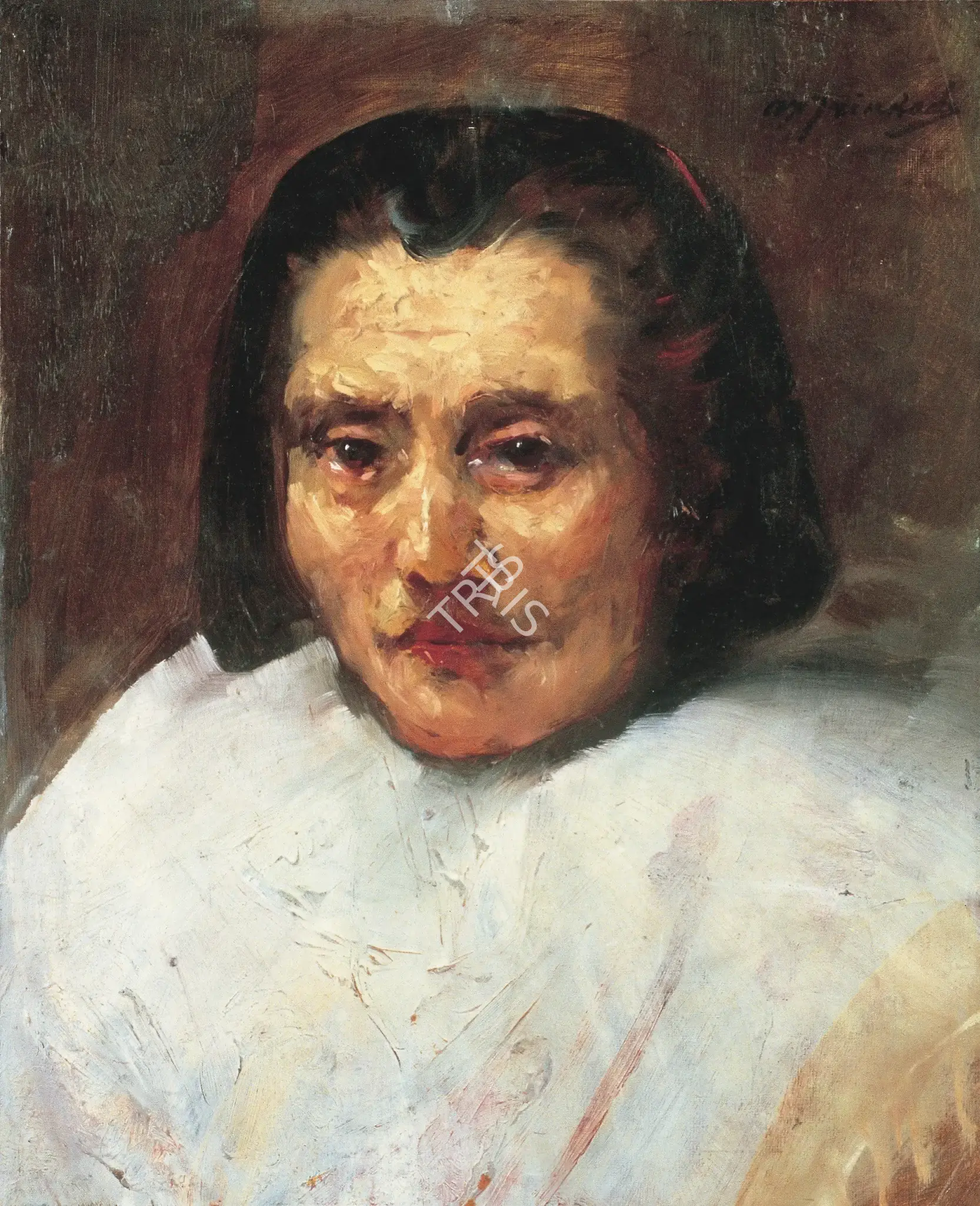 Trindade, A.X. (Artist). Portrait Of Woman, mid 1920s | Painting