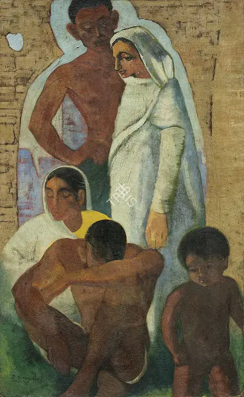 Sanyal, B.C. (Artist). Untitled, 1948 | Painting
