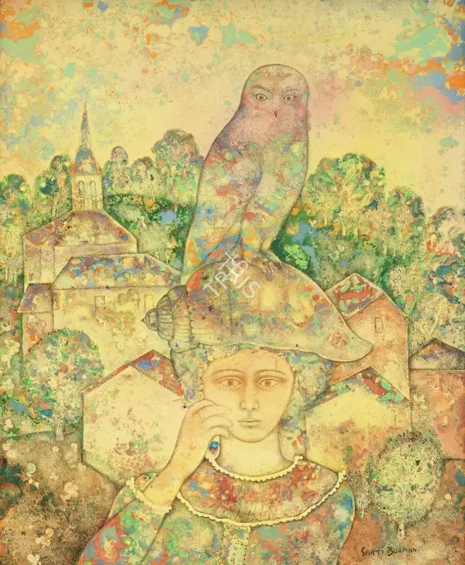 Burman, Sakti (Artist). Anth . Oil on canvas, 1987 | Painting | FineArts | 00604374