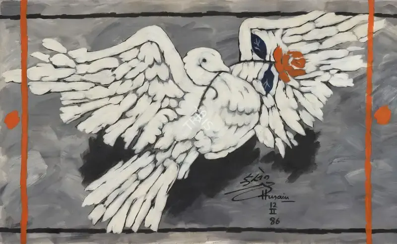 Husain, M.F. (Artist). Untitled, 1986 | Painting