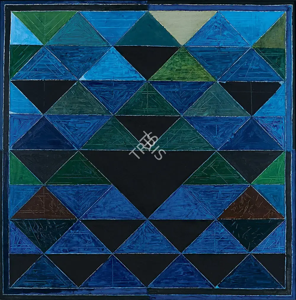 Raza, S.H. (Artist). Triangles, 2003 | Painting