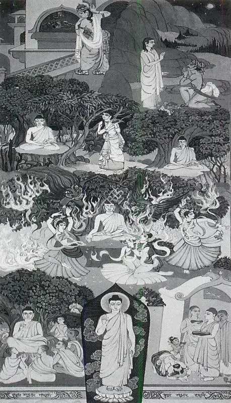 Kumar, Gosto (Artist). Buddha. Gouache on paper, n.d. | Painting | FineArts | 00371205