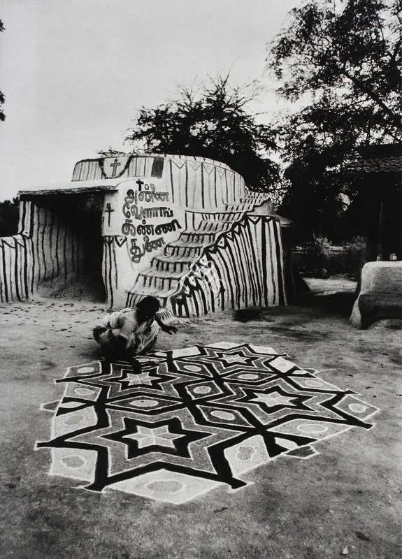 Bhatt, Jyoti (Artist). Kolam, Tamil Nadu, 1993 | Print