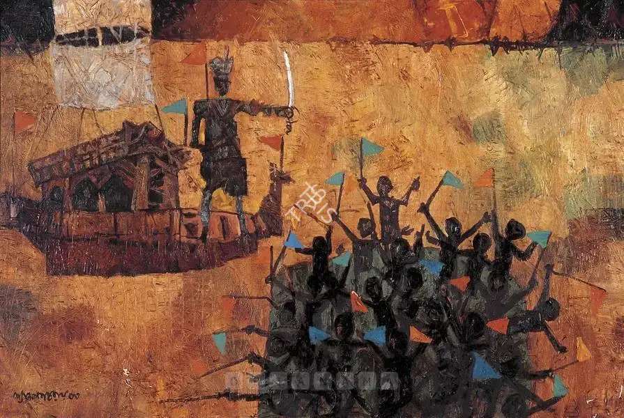Ray, Shyamal Dutta (Artist). Untitled, 2000 | Painting